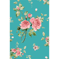 Thumbnail for Betty Dress - Pink Roses on Teal