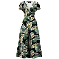 Thumbnail for Jumpsuit - Short Sleeve Dress - Palm Royale