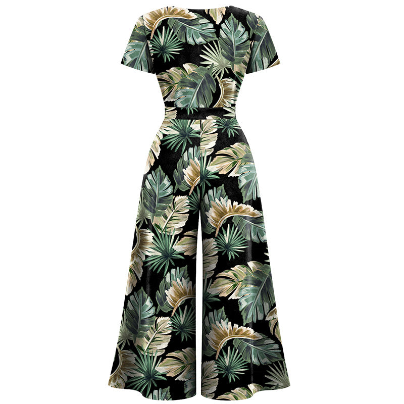 Jumpsuit - Short Sleeve Dress - Palm Royale