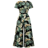 Thumbnail for Jumpsuit - Short Sleeve Dress - Palm Royale