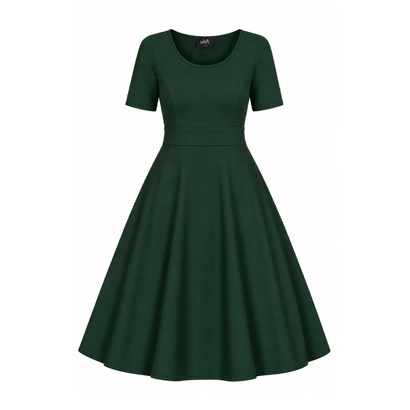 Betty Dress - Bottle Green