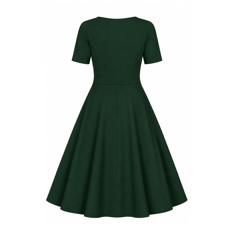 Betty Dress - Bottle Green