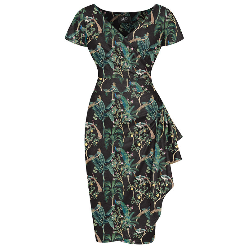 Elsie Dress - Emerald Aviary
