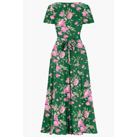 Thumbnail for Lyra - Maxi Dress - Emerald Peony