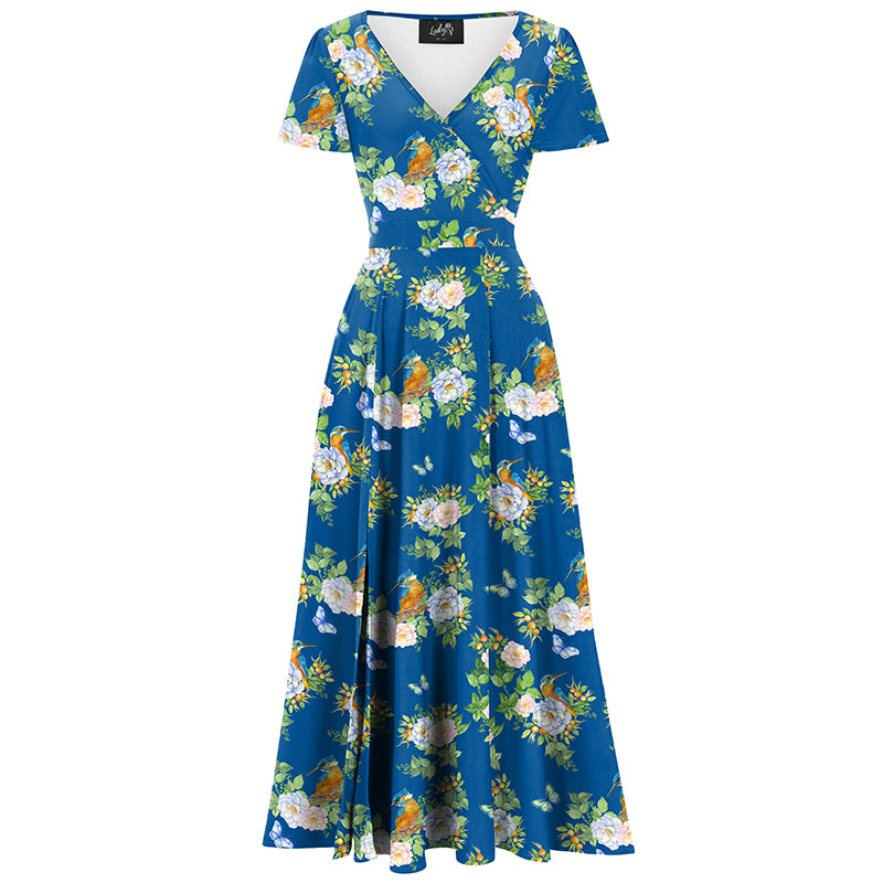 Lyra - Maxi Dress - Sapphire Kingfisher