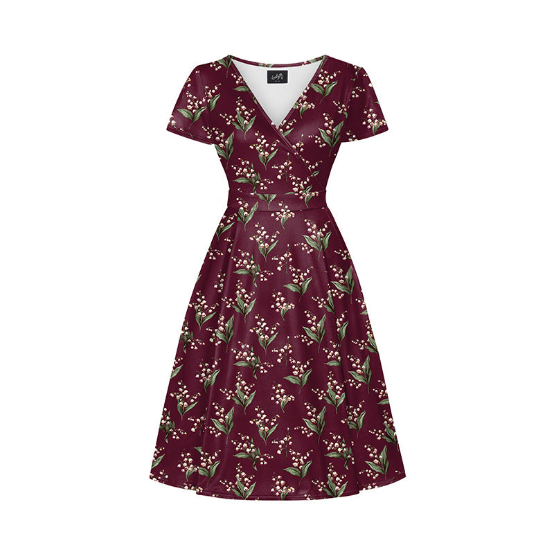Lyra - Short Sleeve Dress - Lily of the Valley