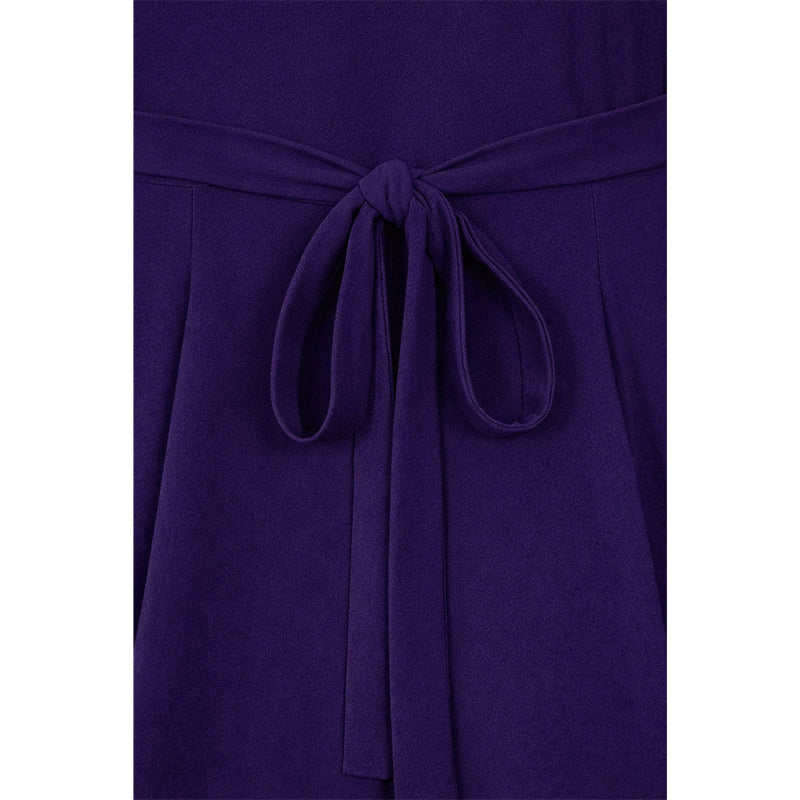 Short Sleeve Lyra Dress - Damson