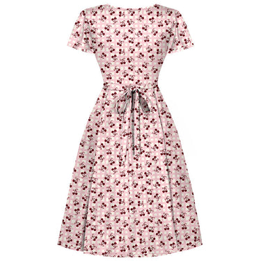 knee length dresses for ladies Grace Vintage Style Jive Dress in All Blue