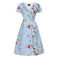 Thumbnail for Lyra - Short Sleeve Dress - Sussex Wildflowers
