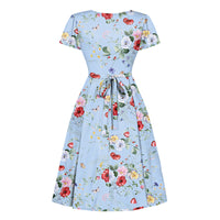 Thumbnail for Lyra - Short Sleeve Dress - Sussex Wildflowers