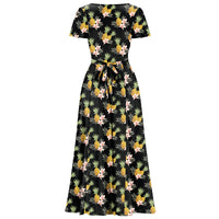 Thumbnail for Lyra - Maxi Dress - Golden Pineapple Garden