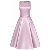 Thumbnail for Hepburn Dress - Rose Quartz Sateen