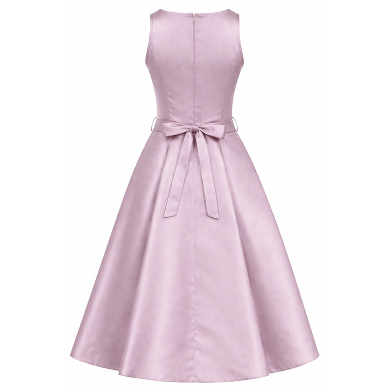 Hepburn Dress - Rose Quartz Sateen