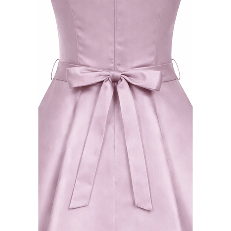 Hepburn Dress - Rose Quartz Sateen