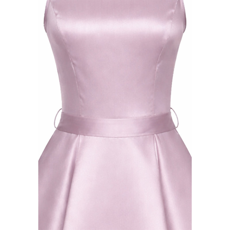 Hepburn Dress - Rose Quartz Sateen