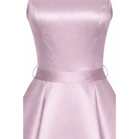 Thumbnail for Hepburn Dress - Rose Quartz Sateen