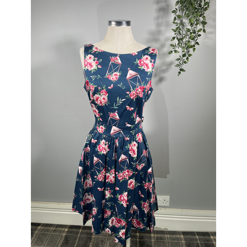 Tea Dress - Pink Garden (14), Lady V London