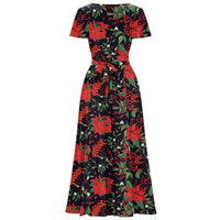 Thumbnail for Lyra Maxi Dress - Poinsettia, Lady V London