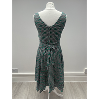 Thumbnail for Tea Dress - Retro Geometric Green (10), Lady V London