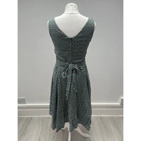 Thumbnail for Tea Dress - Retro Geometric Green (10), Lady V London