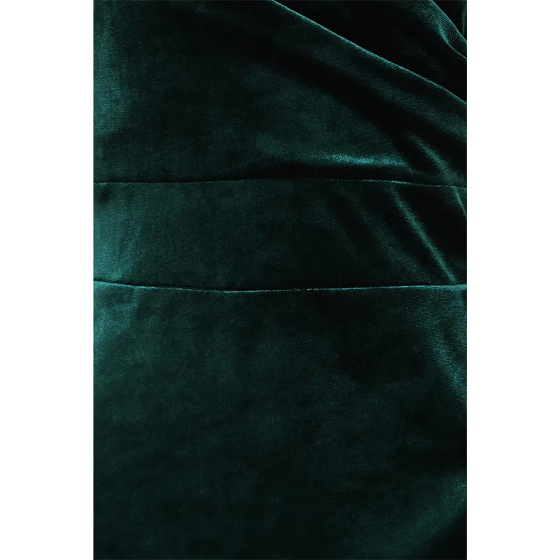 Elsie Dress - Emerald Velvet