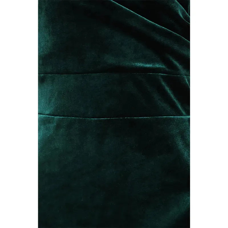 Elsie Dress - Emerald Velvet