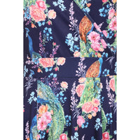 Thumbnail for Lyra Maxi Dress - Elegant Peacocks