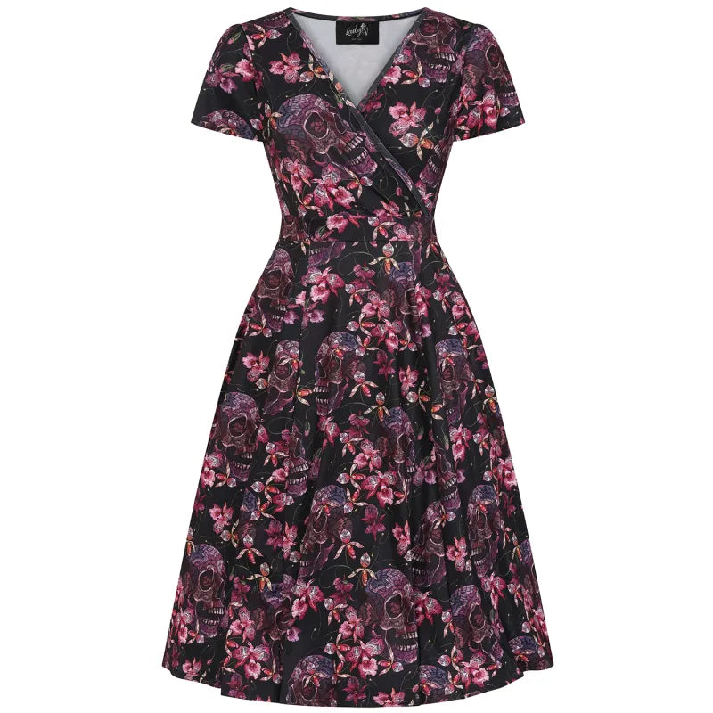 Lyra Dress - Floral Skull