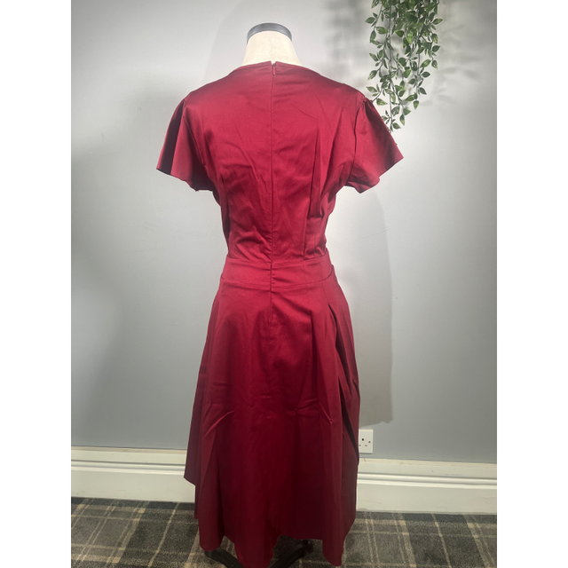 Estella Dress - Red (12), Lady V London