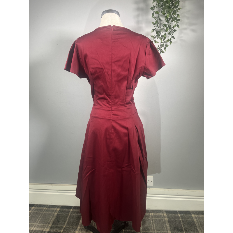 Estella Dress - Red (12), Lady V London