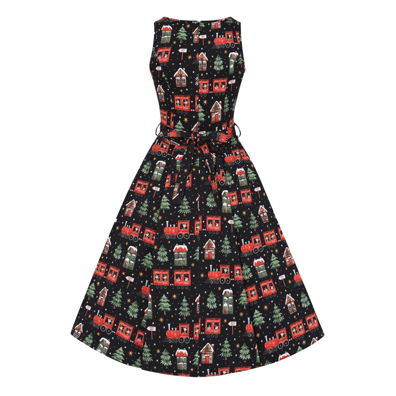 Hepburn Dress - Xmas Express, Lady V London