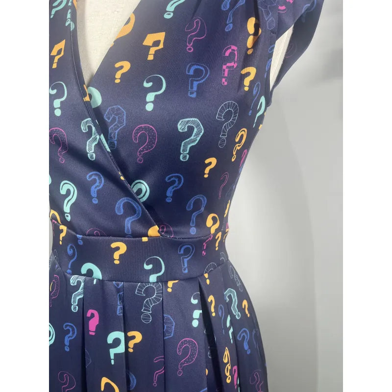 Eva Dress - Question Marks (08), Lady V London