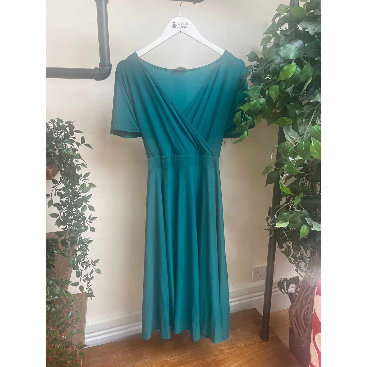 Lyra Dress - Teal (16), Lady V London