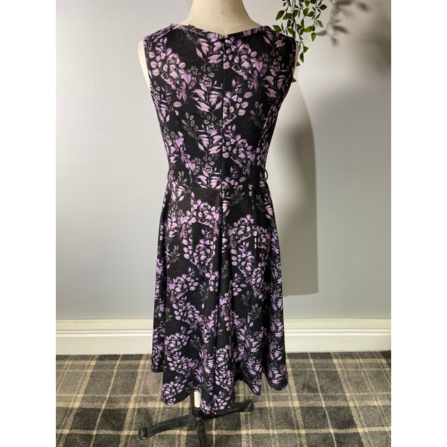 Hepburn Dress - Lilac Blooms (10), Lady V London