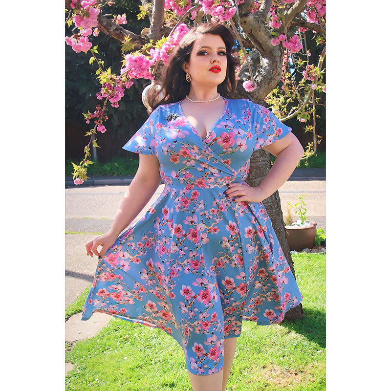 Lyra - Short Sleeve Dress - Sakura Bumble Bee