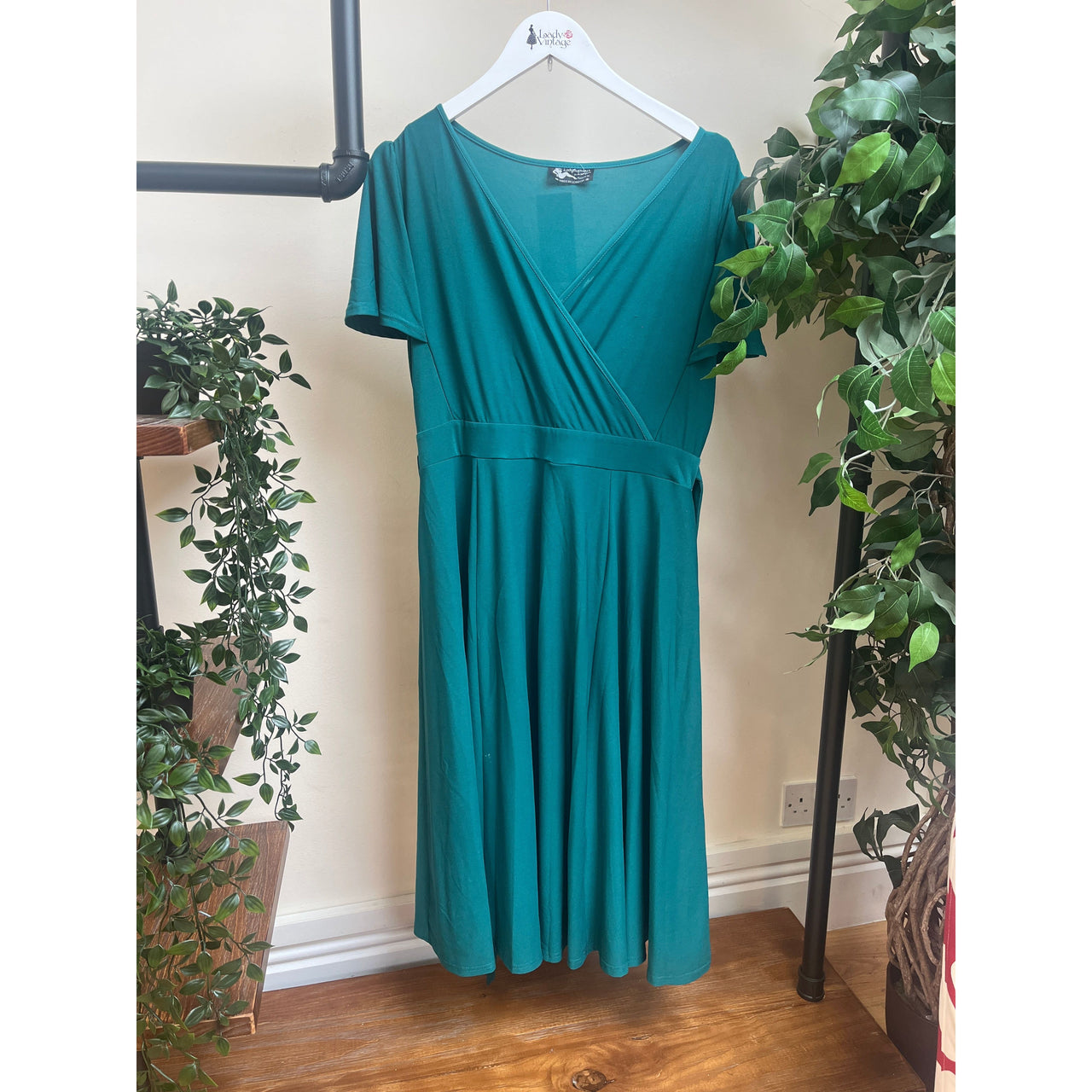 Lyra Dress - Teal (16), Lady V London