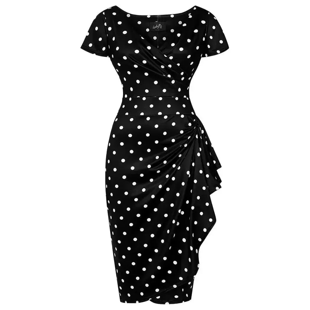 Elsie Dress - Black Polka Dot Lady Vintage Elsie Dresses