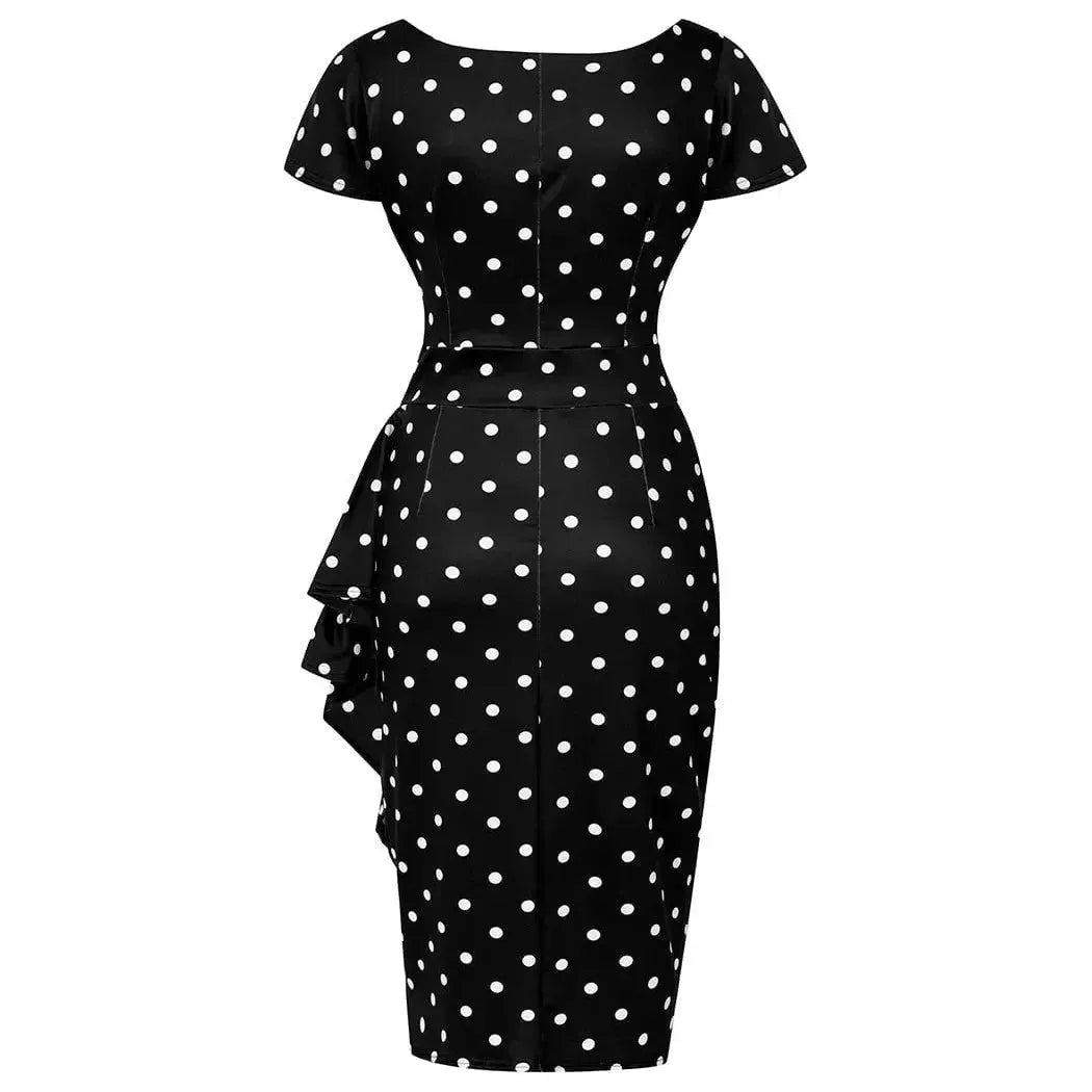 Elsie Dress - Black Polka Dot Lady Vintage Elsie Dresses