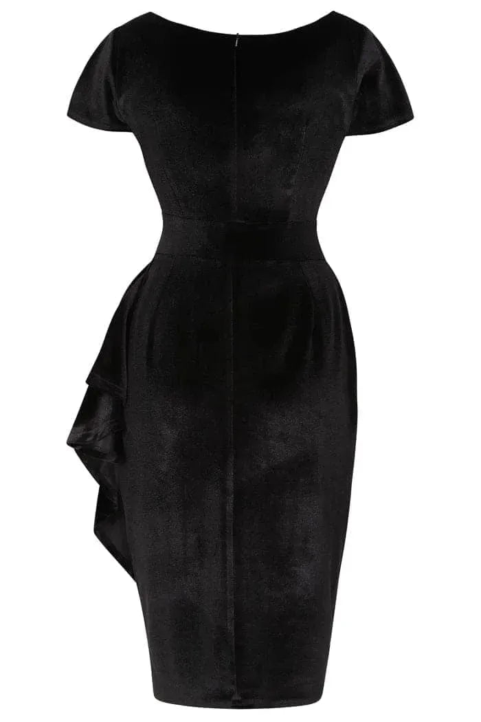 Elsie Dress - Black Velvet Lady Vintage Elsie Dresses
