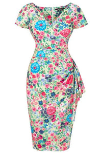 Thumbnail for Elsie Dress - Bouquet of Roses Lady Vintage Elsie Dresses