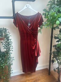 Thumbnail for Elsie Dress - Festive Red (10) 10 Lady Vintage London Outlet