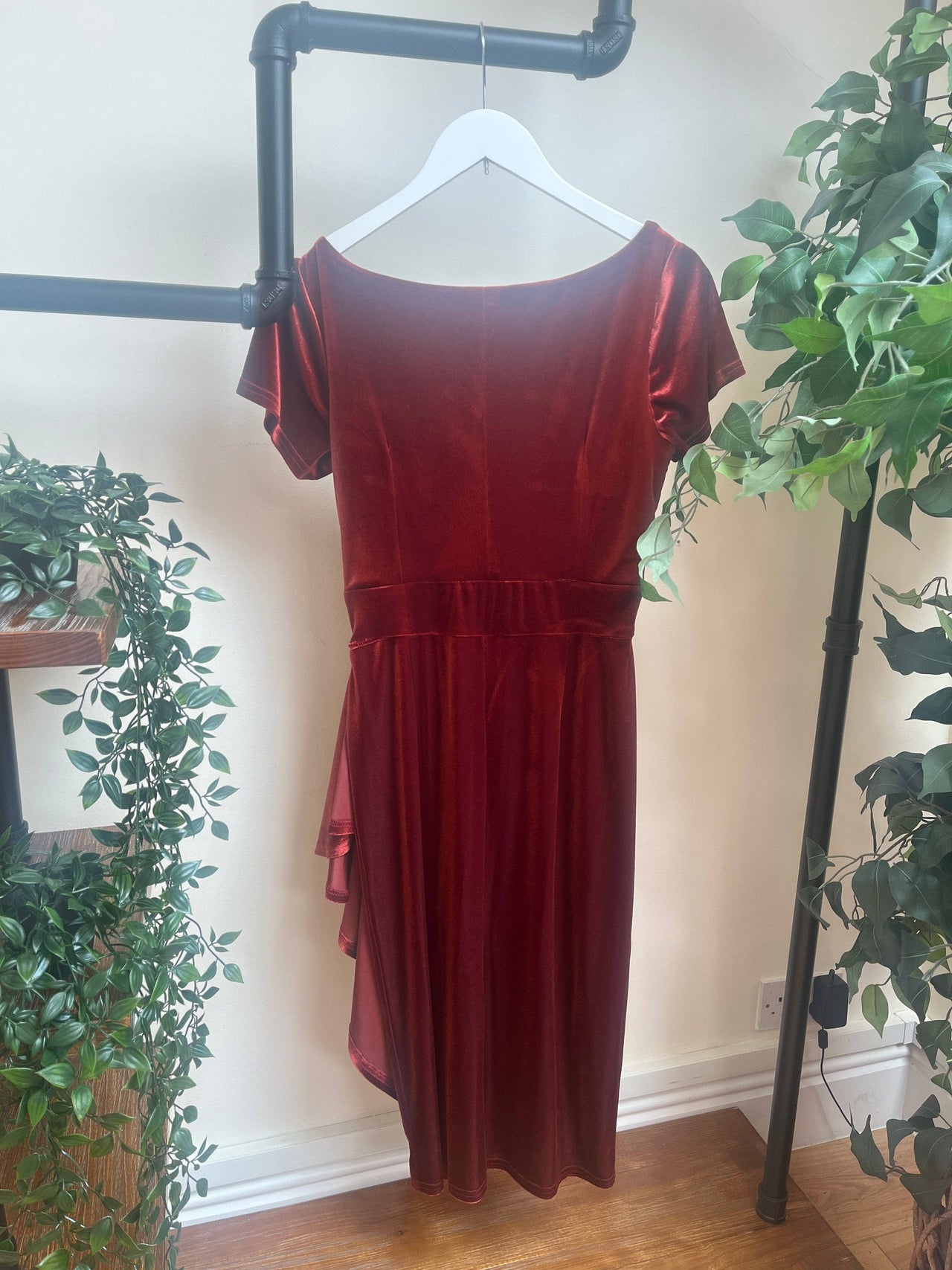 Elsie Dress - Festive Red (10) 10 Lady Vintage London Outlet