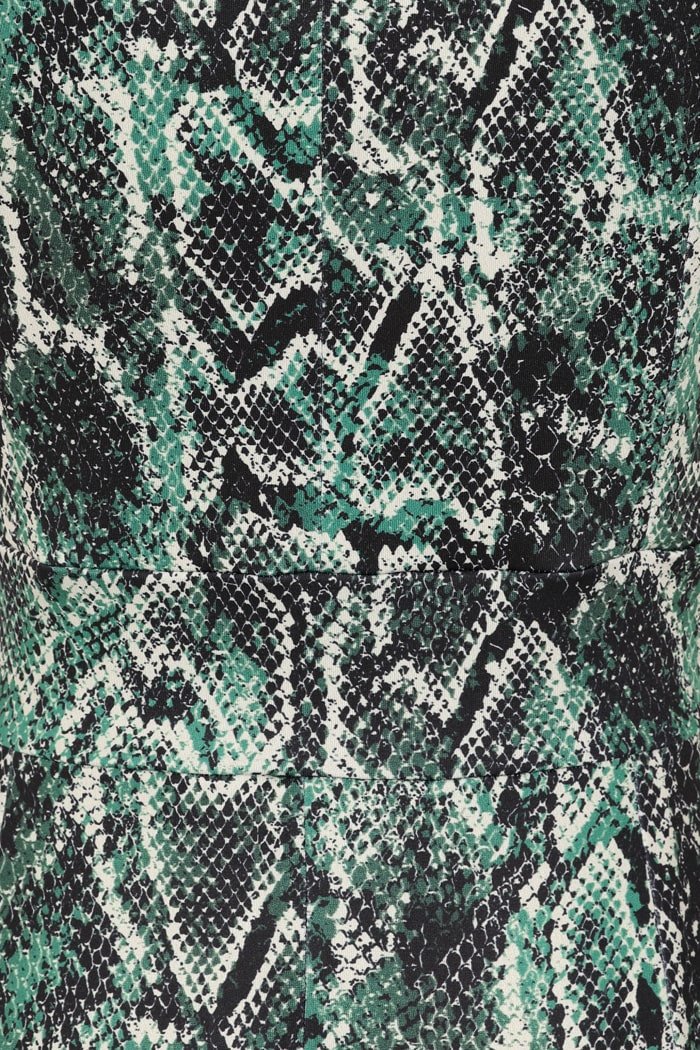 Elsie Dress - Green Snake Print - Lady V London