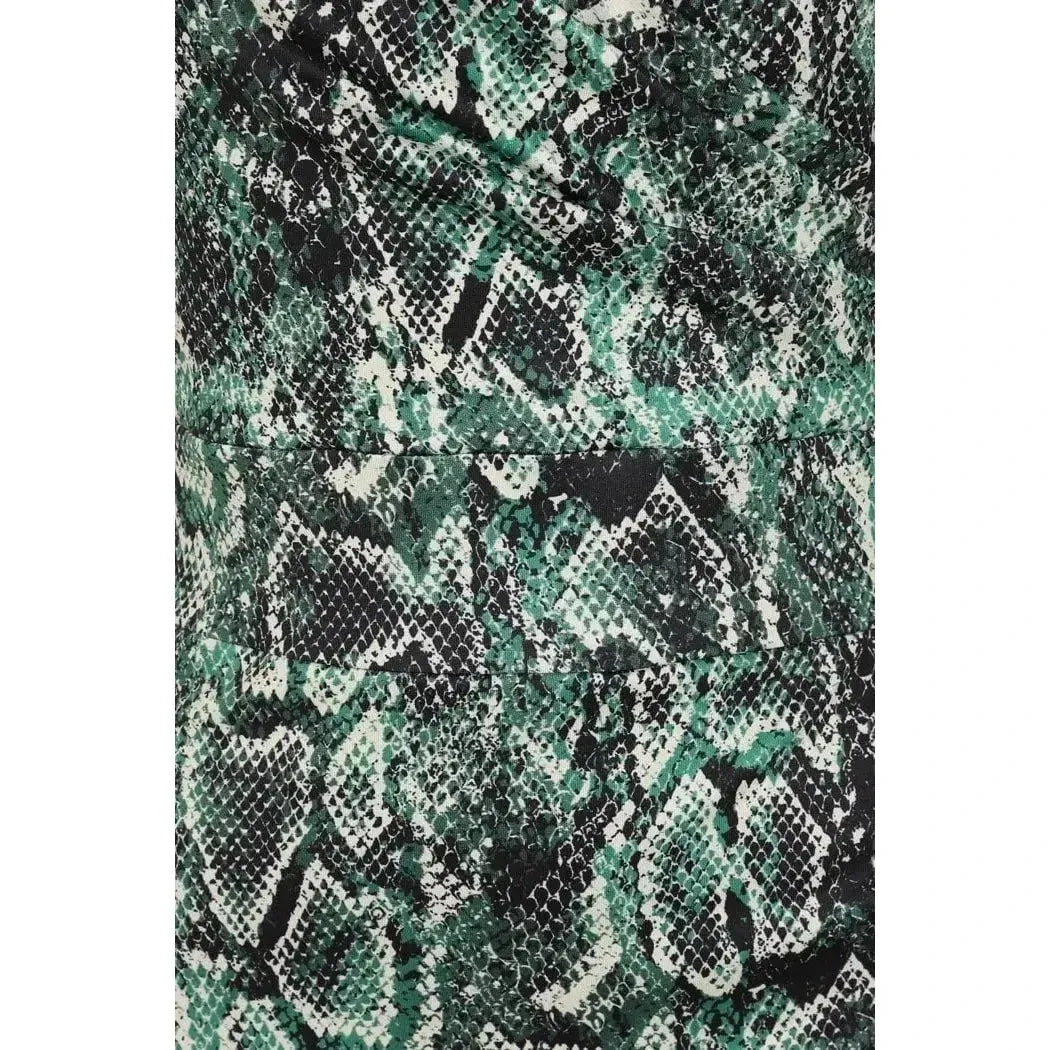 Elsie Dress - Green Snake Print Lady Vintage Elsie Dresses