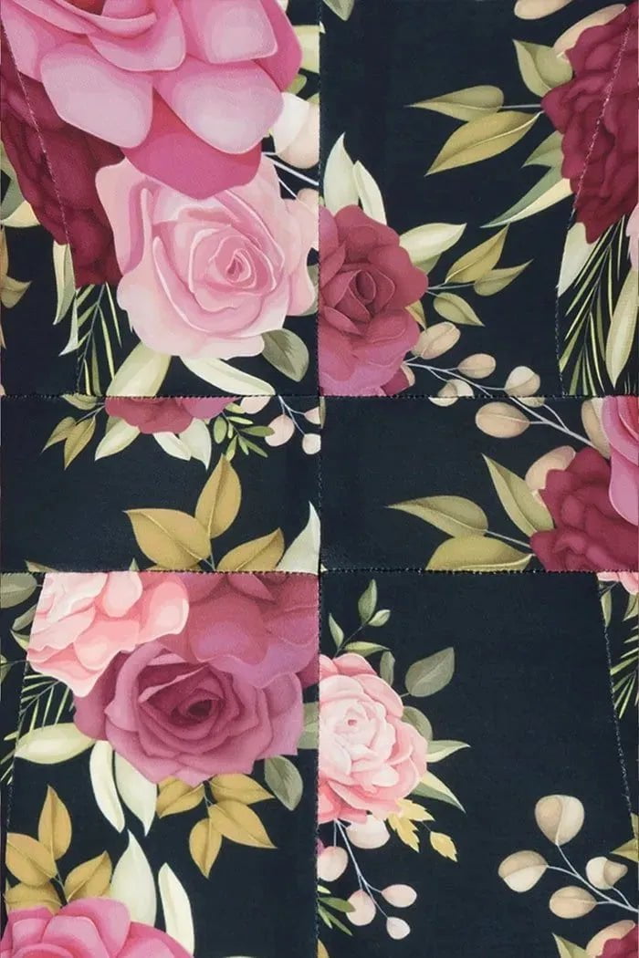 Elsie Dress - Pink Flowers on Navy Lady Vintage Elsie Dresses