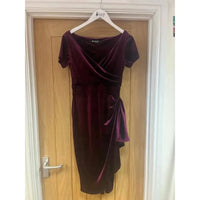 Thumbnail for Elsie Dress - Plum Velvet (10) 10 Lady Vintage London Outlet