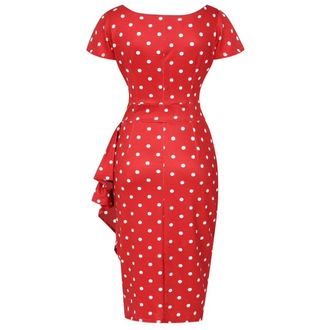 Elsie Dress - Red Polka Dot Lady Vintage Elsie Dresses