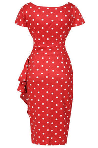 Thumbnail for Elsie Dress - Red Polka Dot Lady Vintage Elsie Dresses