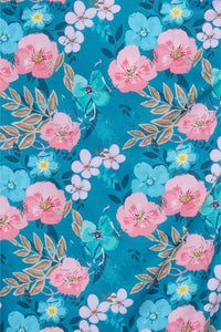 Thumbnail for Elsie Dress - Turquoise Floral Lady Vintage Elsie Dresses