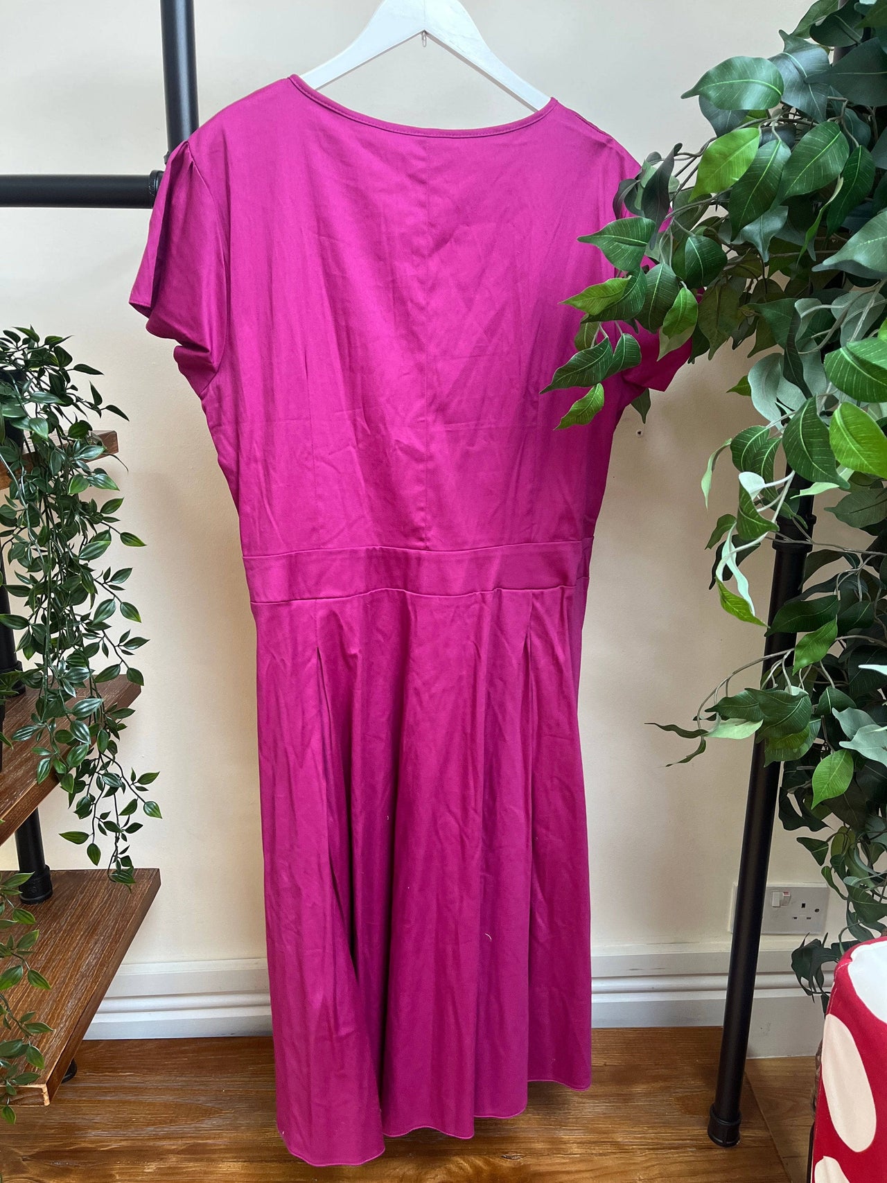 Estella Dress - Boysenberry (20) 20 Lady Vintage London Outlet